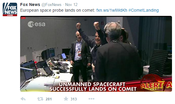 Fox News Comet Tweet